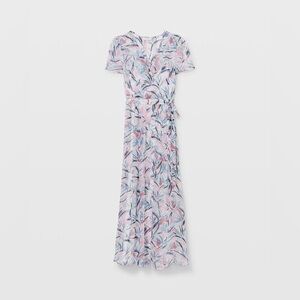Club Monaco Maxi Wrap Floral Print Dress Sz 6